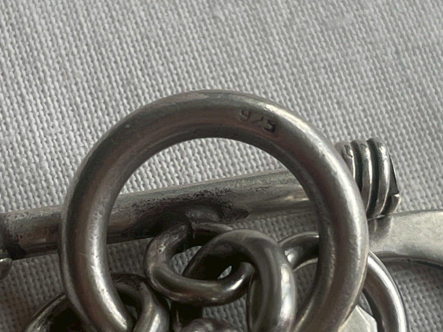 Vintage British Silver 925 T-bar Chain Necklace