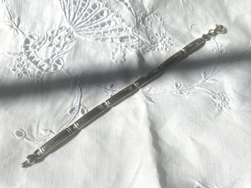 Silver 925 Bar Chain Bracelet