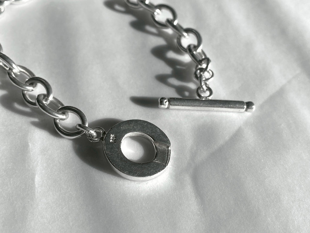 Silver 925 Toggle Chain Bracelet