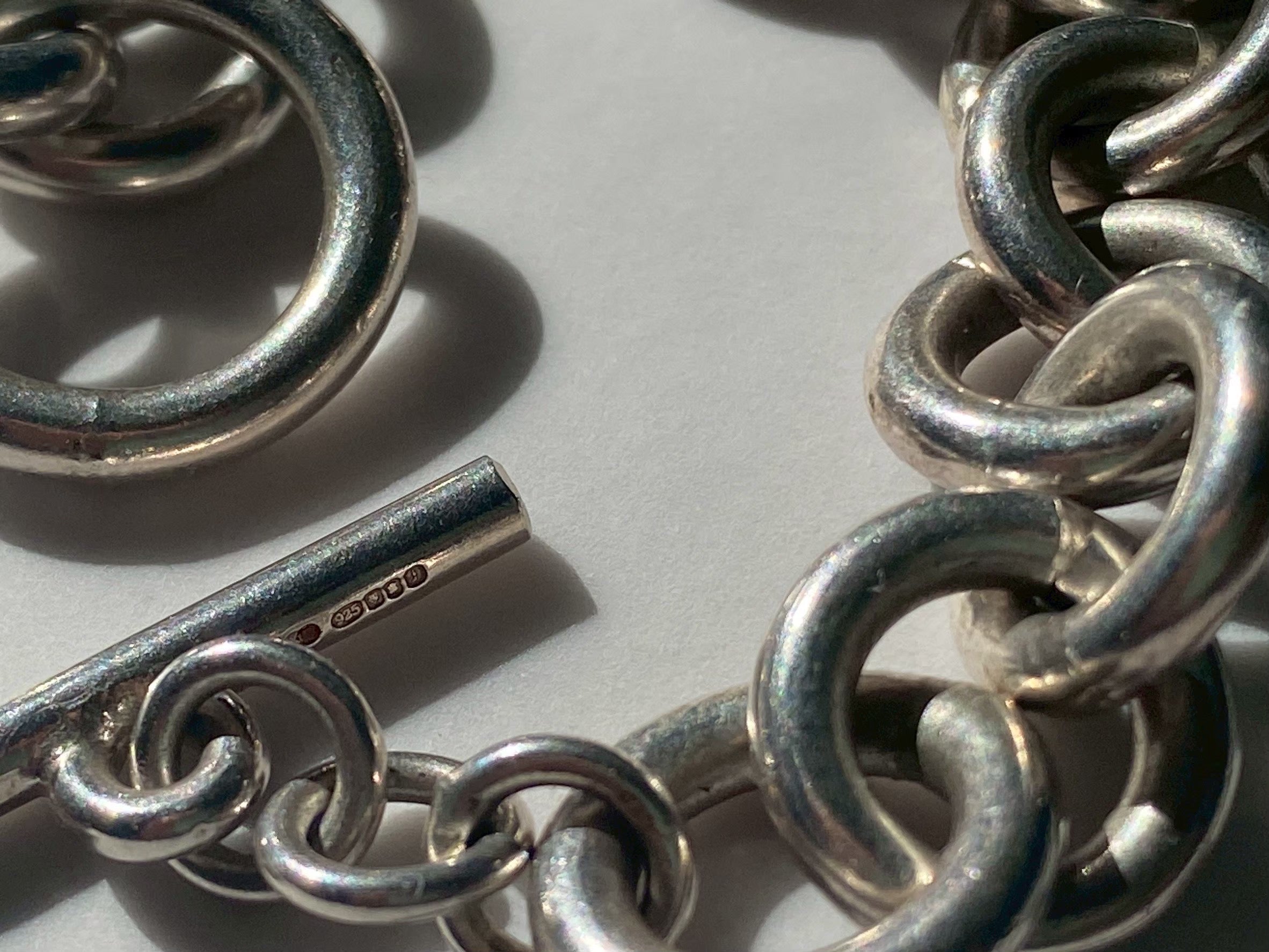 Silver 925 Chunky Toggle Bracelet