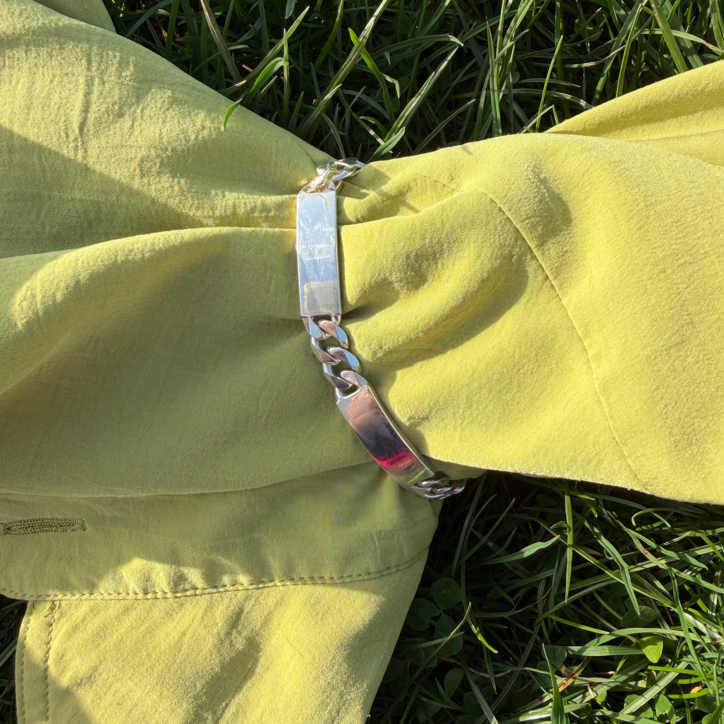 Silver 925 ID Bracelet with 4 ID Tags