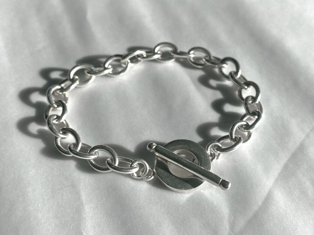 Silver 925 Toggle Chain Bracelet