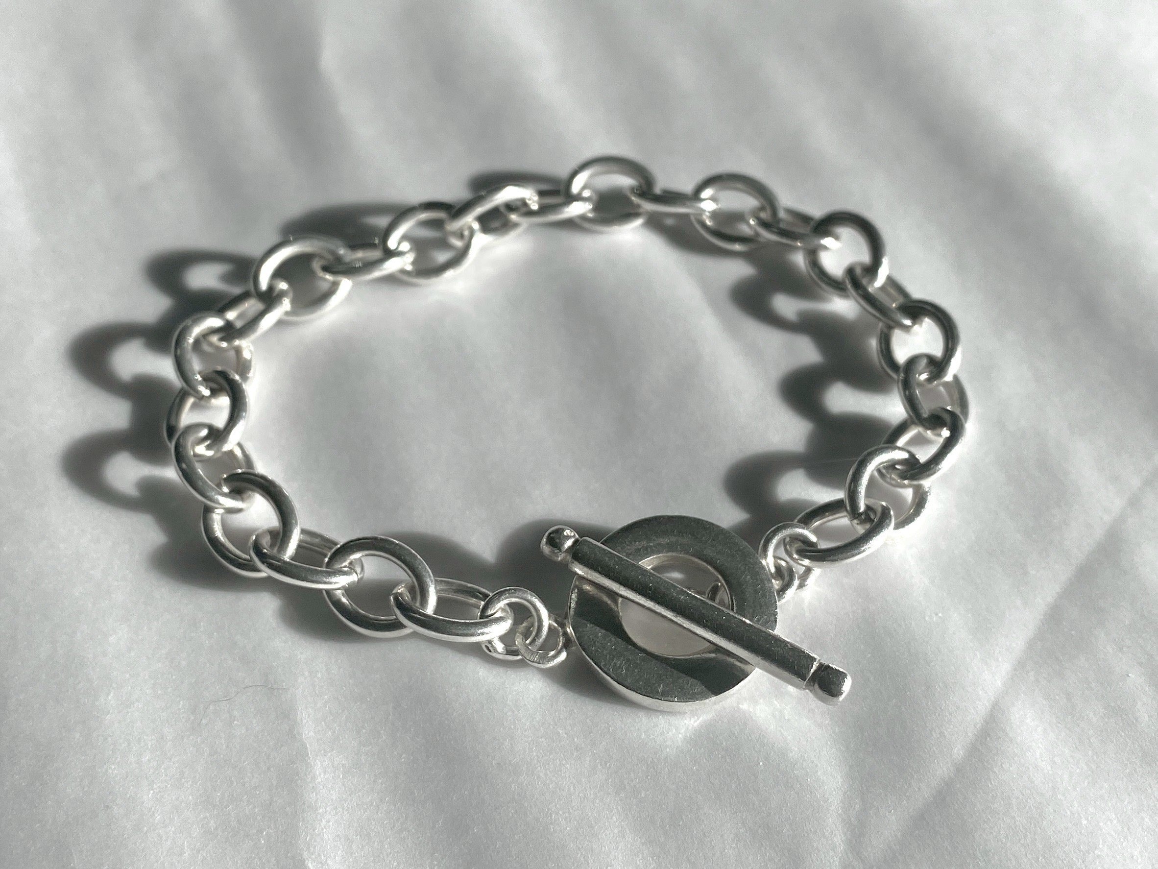 Silver 925 Toggle Chain Bracelet