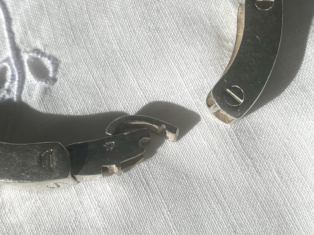 Silver 925 Chunky Bar Bracelet