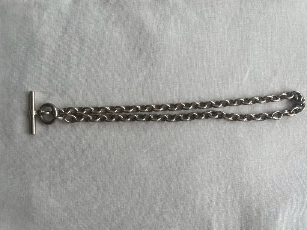 Vintage British Silver 925 T-bar Chain Necklace