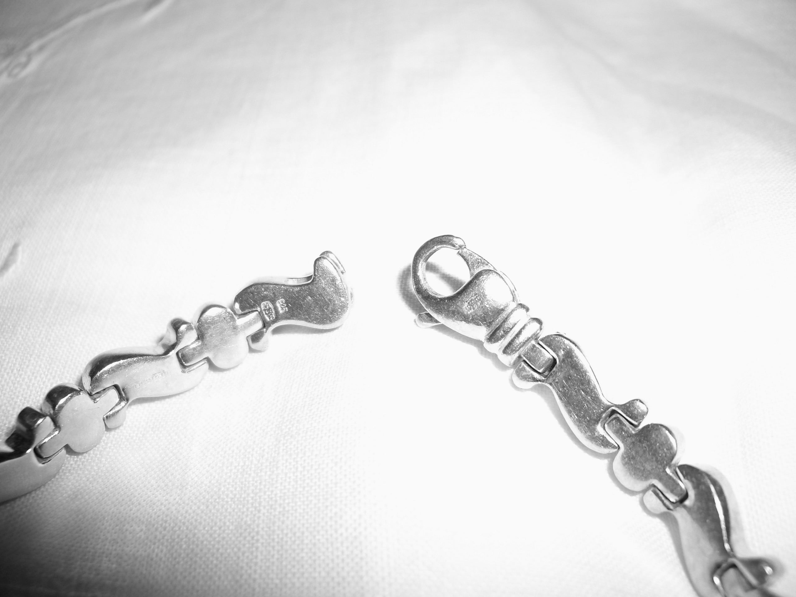 Silver 925 Wave Dot Bracelet