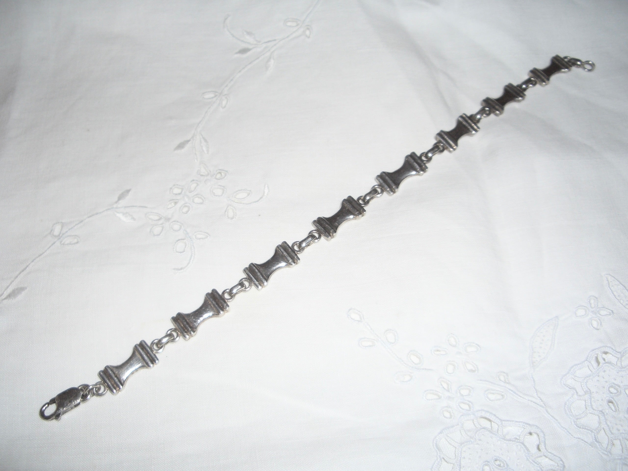 Silver 925 Bow Chain Bracelet