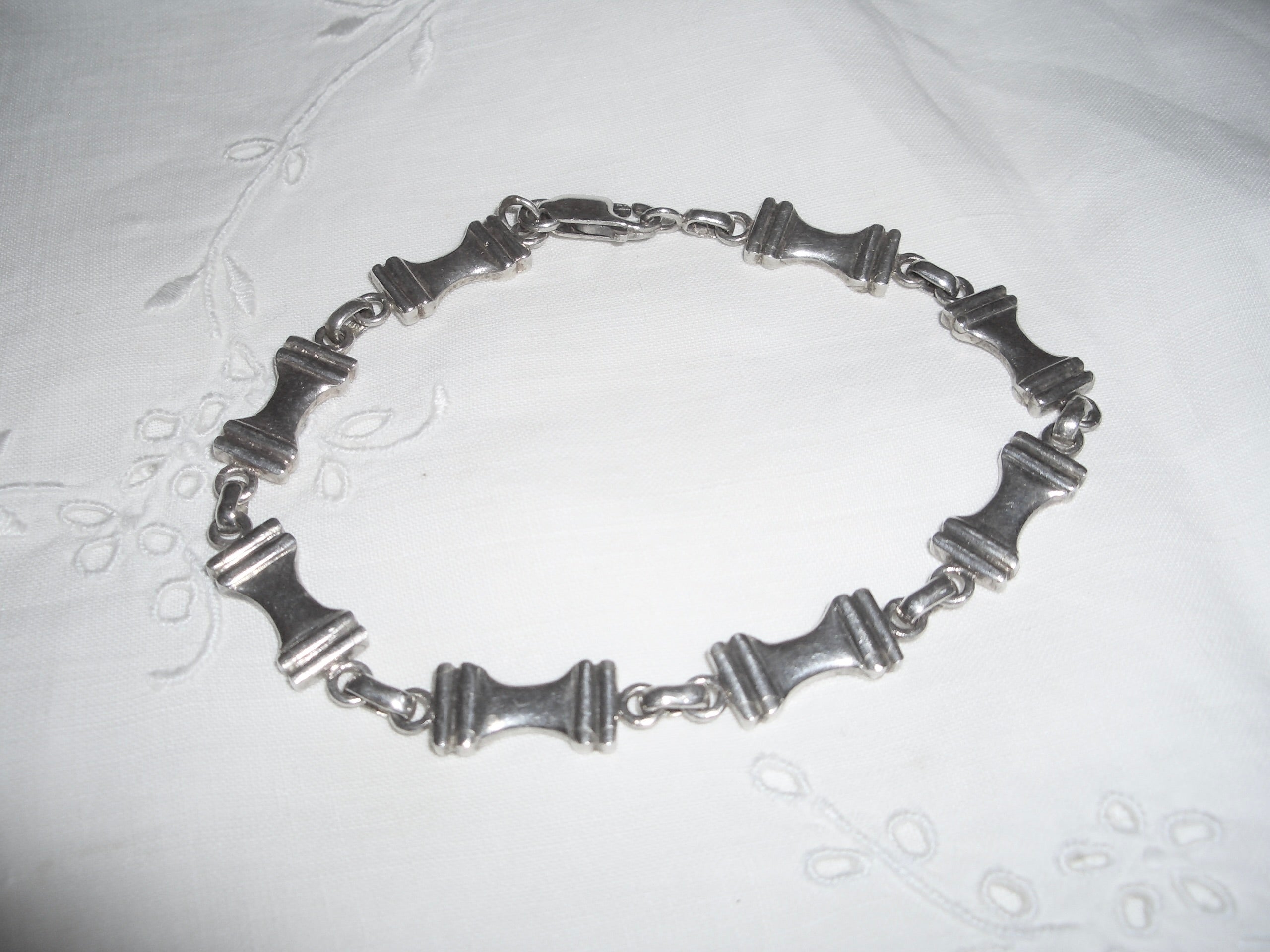 Silver 925 Bow Chain Bracelet
