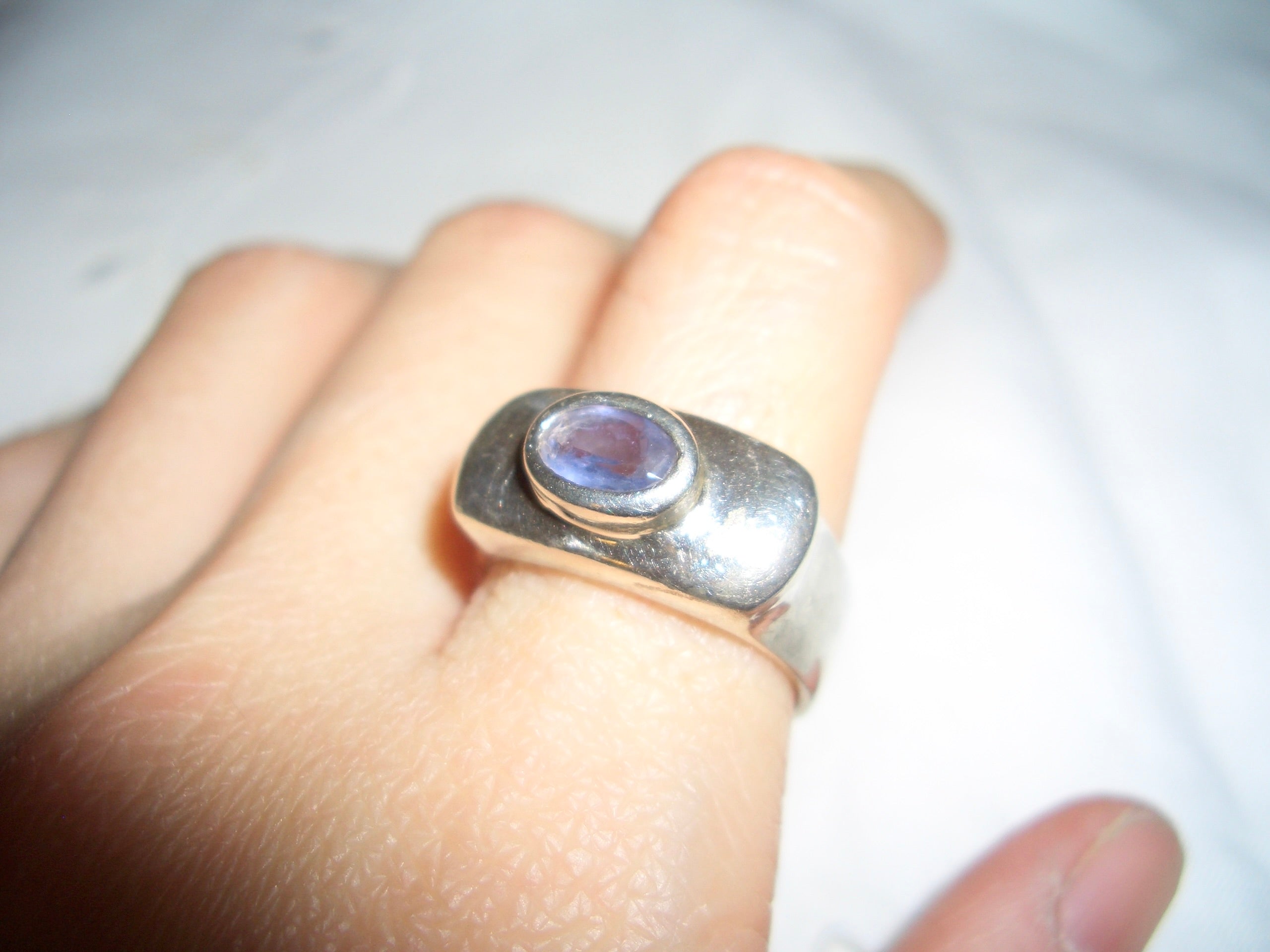Silver 925 Purple Stone Ring