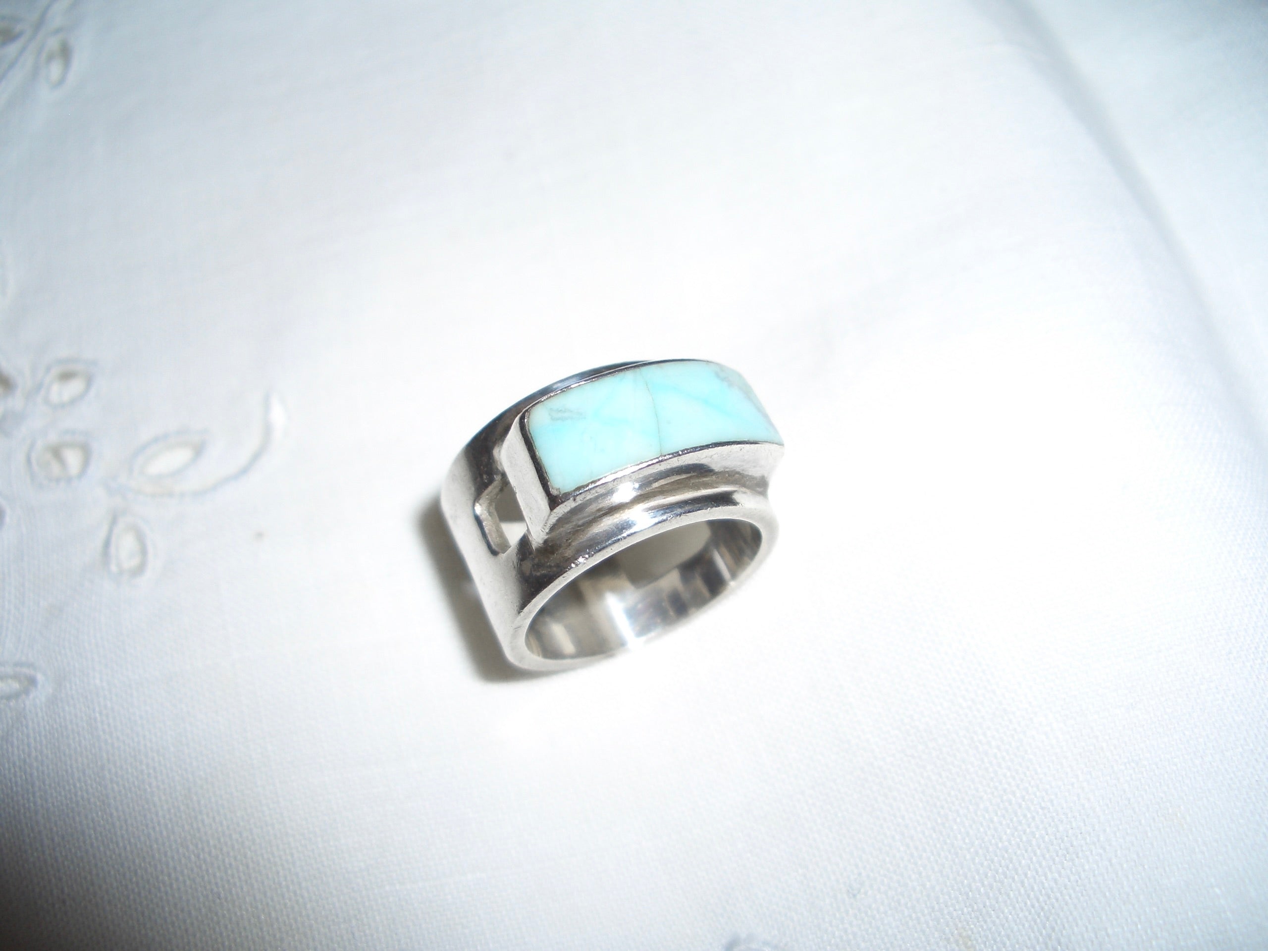 Silver 925 Blue Stone Ring