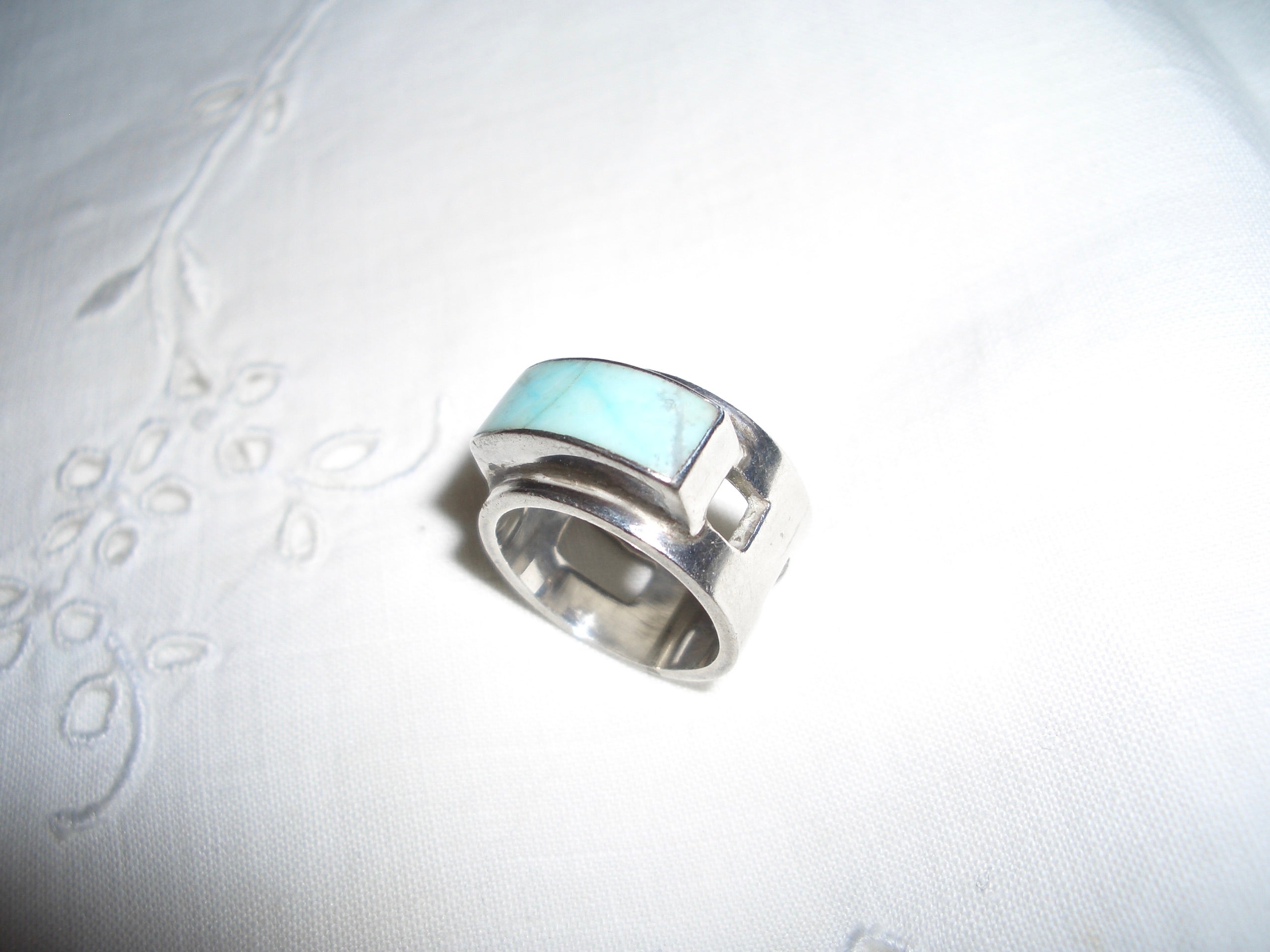 Silver 925 Blue Stone Ring