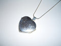 Silver 925 Large Heart Locket Pendant Necklace
