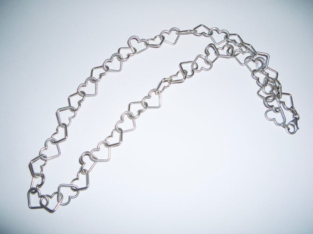 Silver 925 Heart Chain Necklace