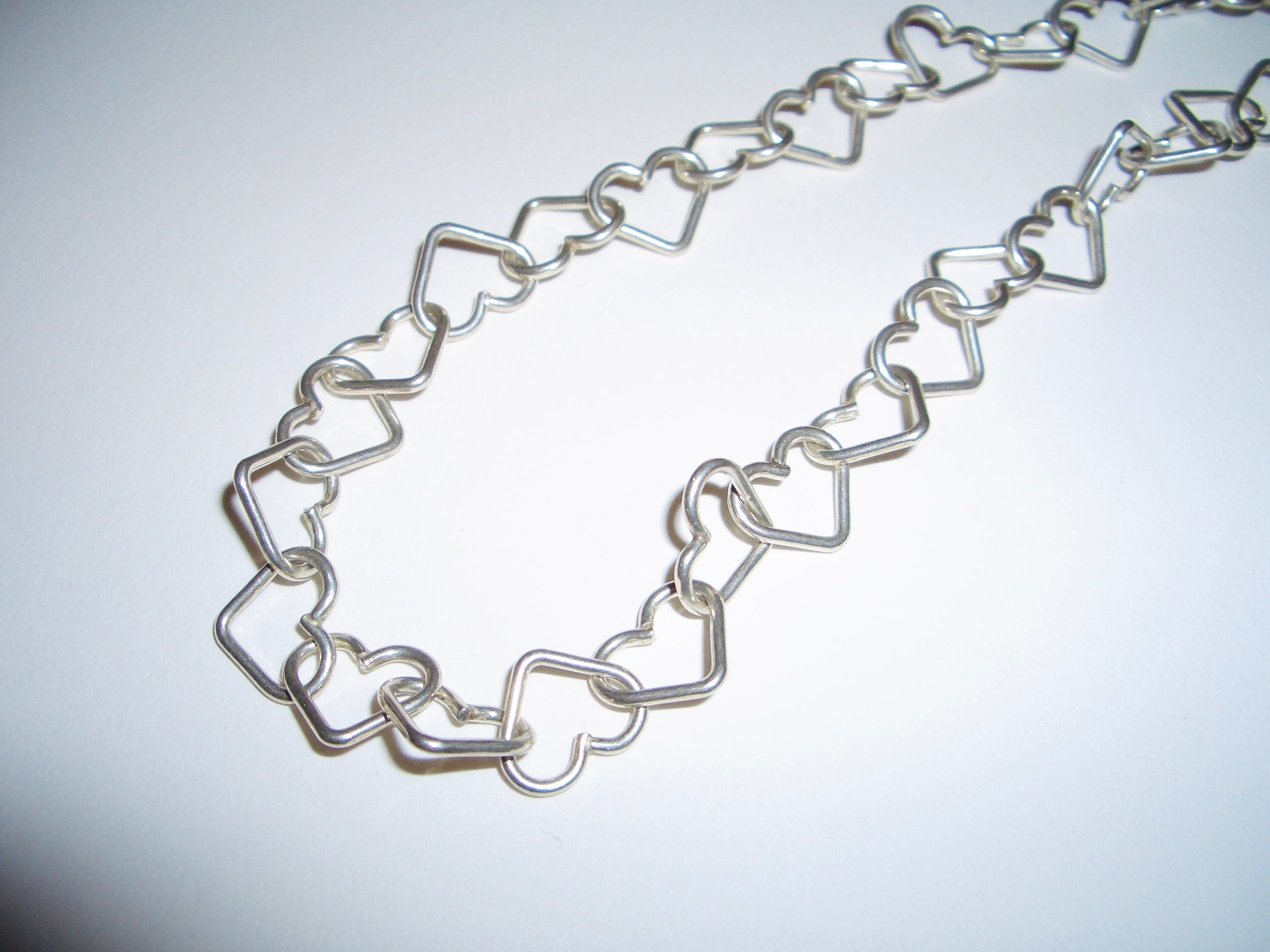 Silver 925 Heart Chain Necklace