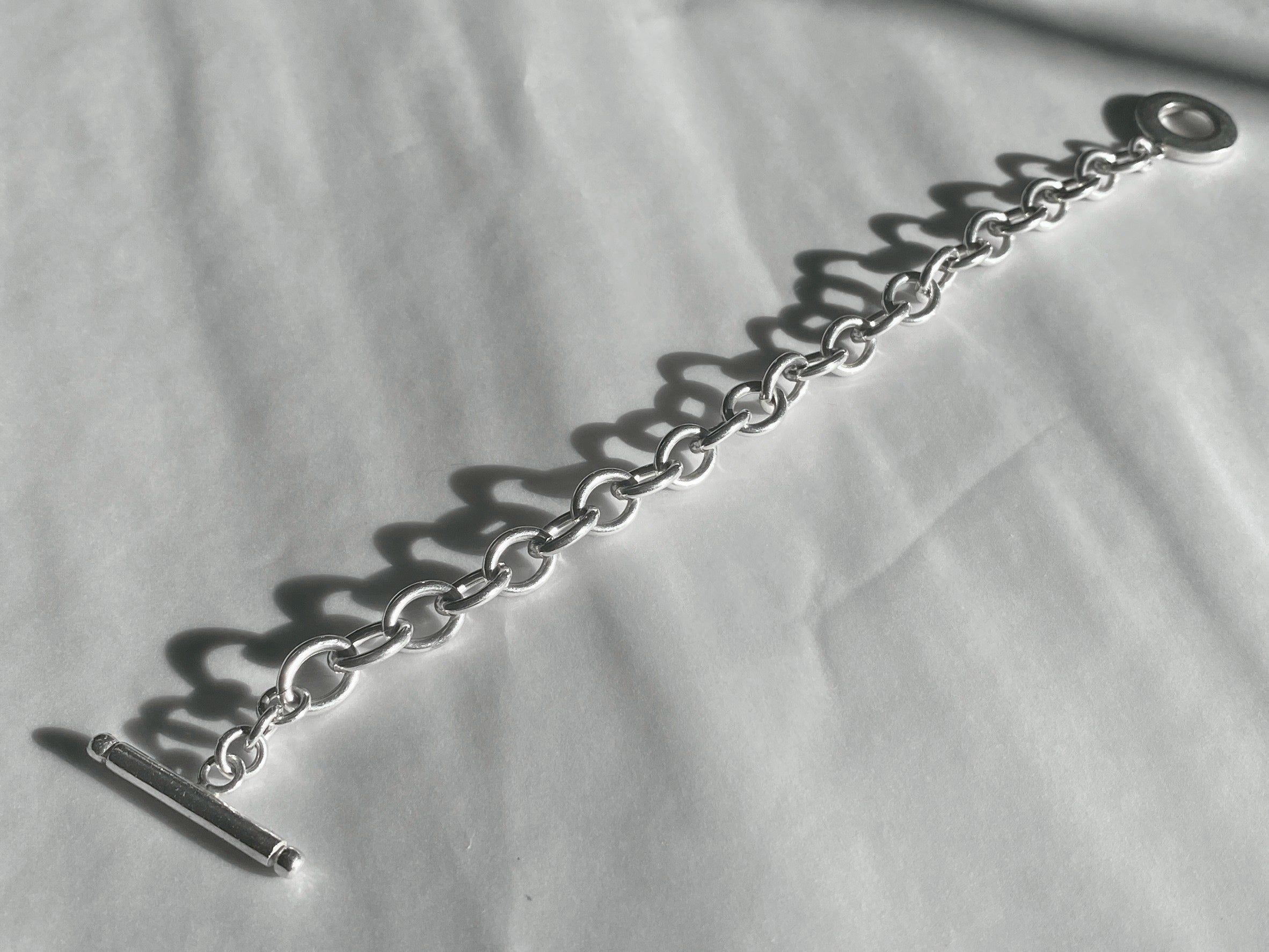 Silver 925 Toggle Chain Bracelet