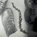 Vintage Silver 925 Chunky Heart Link Bracelet