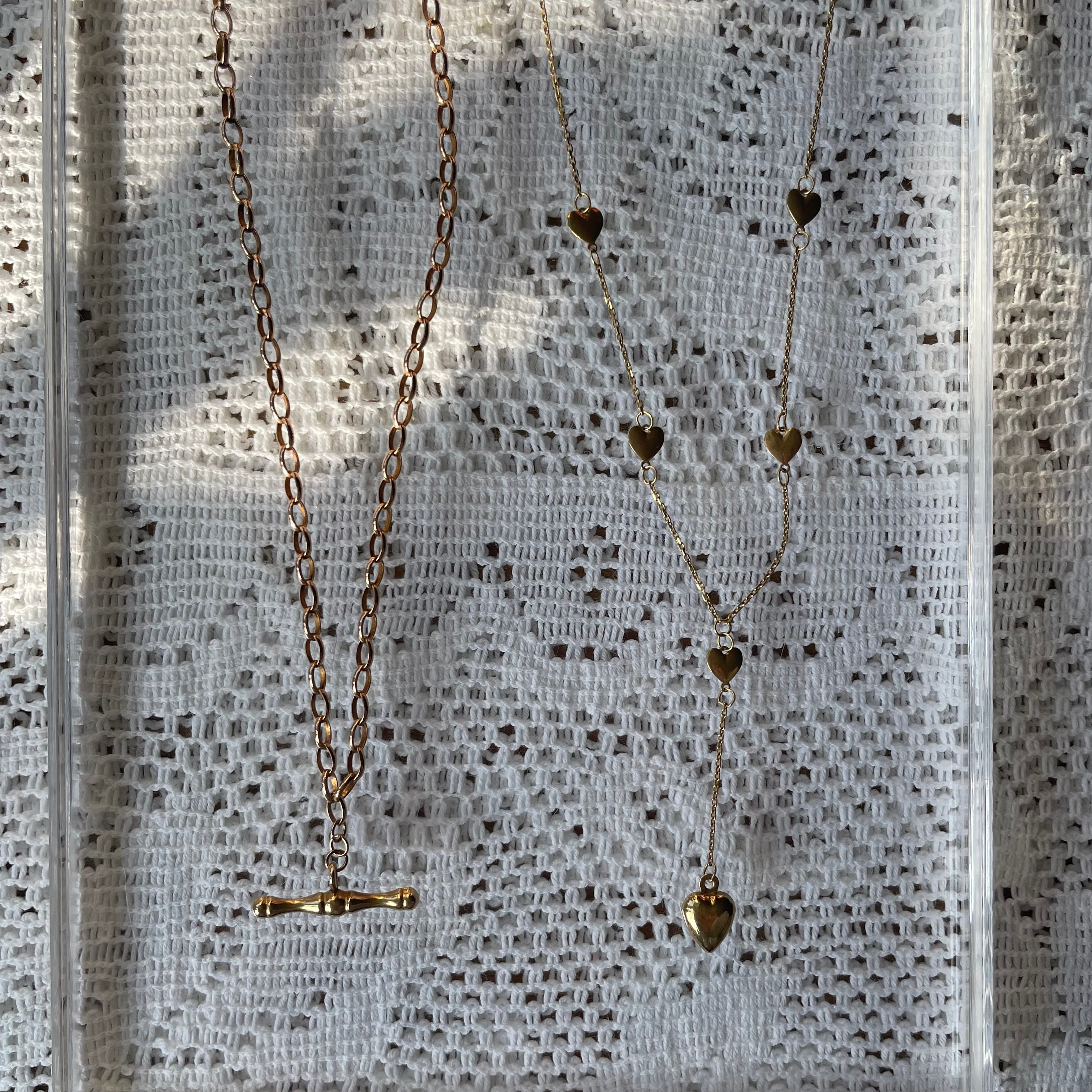 Vintage 9ct Gold T-Bar Albert Chain Necklace