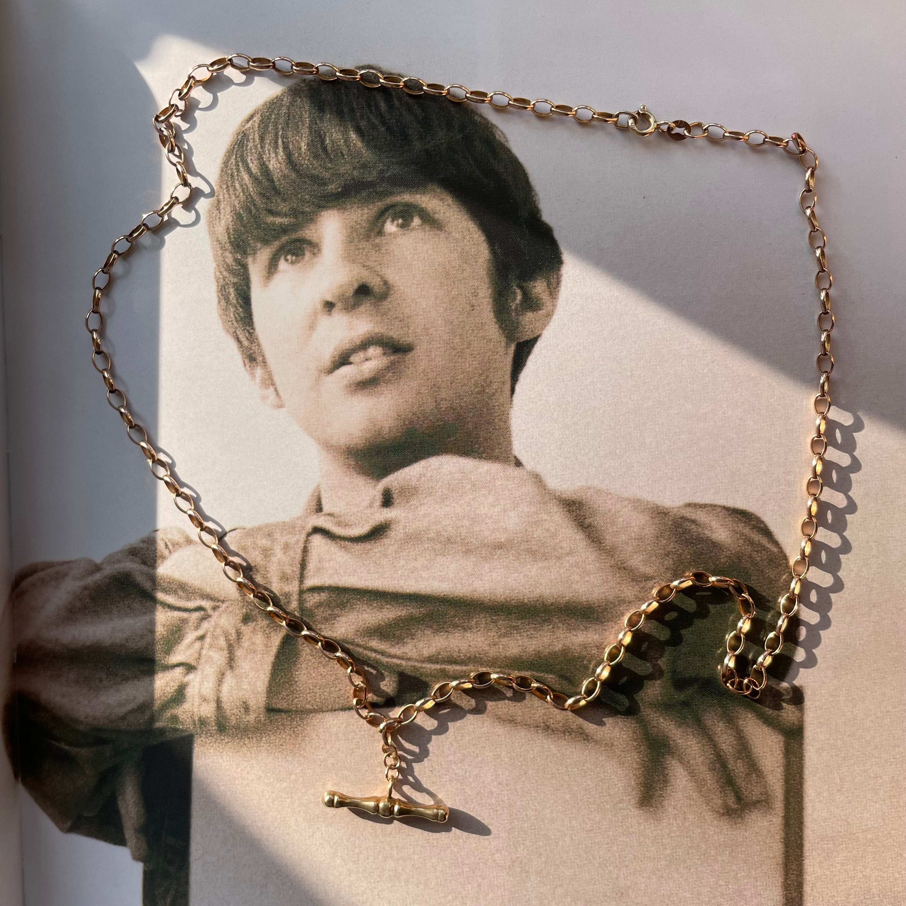 Vintage 9ct Gold T-Bar Albert Chain Necklace